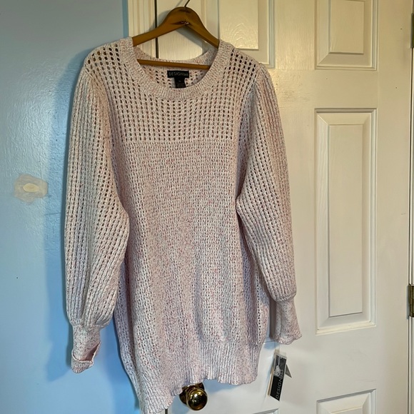 Ladies, 3X pink sweater - Picture 1 of 6